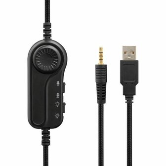 Gaming Headset met Microfoon The G-Lab KORP-RADIUM-BLACK Zwart 3