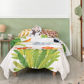 Dekbedovertrek set HappyFriday Mr Fox Wild Multicolour Bed van 80/90 2 Onderdelen 2