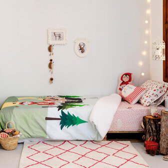 Dekbedovertrek set HappyFriday Mr Fox Red riding hood  Multicolour Bed van 80/90 2 Onderdelen 3