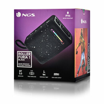 NGS Roller Furia 1 Black Zwart 15 W Bluetooth luidspreker 4