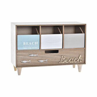 Juwelenkistje DKD Home Decor Hout Bruin Turkoois 34 x 14 x 24 cm 1