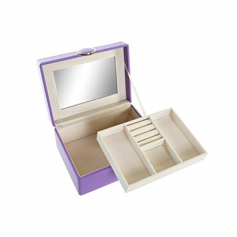 Juwelenkistje DKD Home Decor Lila Hout MDF 17 x 13 x 8,5 cm 1