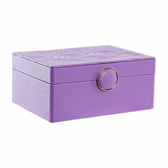 Juwelenkistje DKD Home Decor Lila Hout MDF 17 x 13 x 8,5 cm 3