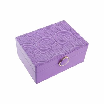 Juwelenkistje DKD Home Decor Lila Hout MDF 17 x 13 x 8,5 cm 4