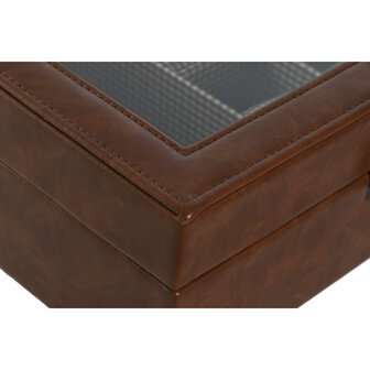 Juwelenkistje Home ESPRIT Bruin Kristal 26 x 20 x 9 cm 4