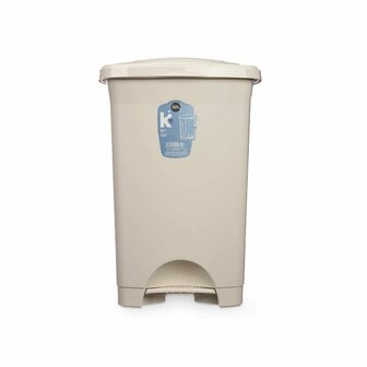 Pedaalemmer Beige Plastic 50 L (3 Stuks) 3