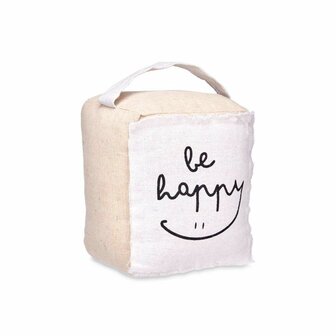 Deurstopper Be Happy Kubus 16 x 19 x 14,5 cm (6 Stuks) 2