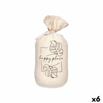 Deurstopper Happy Place Zak 13 x 26 x 13 cm (6 Stuks) 1