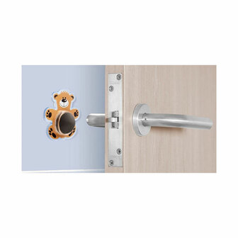 Deurstopper Inofix Deuren Beer Sticker Oranje PVC 3