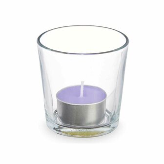 Geurkaars 7 x 7 x 7 cm (12 Stuks) Glas Lavendel 2