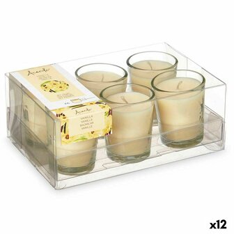 Geurkaarsenset 16 x 6,5 x 11 cm (12 Stuks) Glas Vanille 1