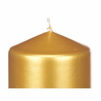 Kaars Gouden 7 x 20 x 7 cm (12 Stuks) 3