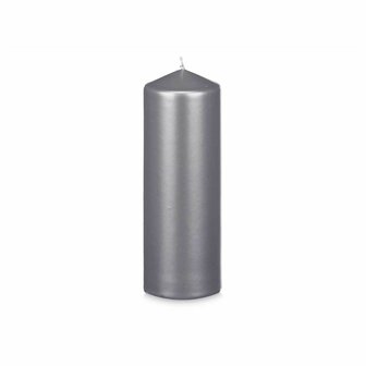 Kaars Zilverkleurig 7 x 20 x 7 cm (12 Stuks) 2