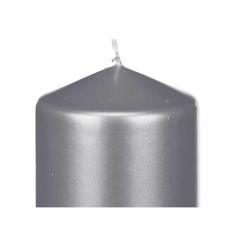 Kaars Zilverkleurig 7 x 20 x 7 cm (12 Stuks) 3