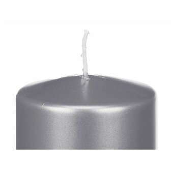 Kaars Zilverkleurig 9 x 15 x 9 cm (12 Stuks) 3