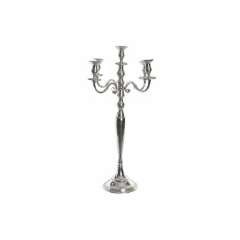 Kandelaar Home ESPRIT Zilverkleurig Aluminium Verchroomd 42 x 42 x 70 cm 1