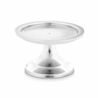 Kandelaar Zilverkleurig Aluminium 10 x 6 x 10 cm (12 Stuks) 2