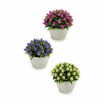 Decoratieve plant Blommor Plastic 14 x 12,5 x 14 cm (12 Stuks) 2