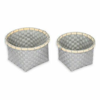 Mandenset Confortime Plastic 2 Onderdelen 26 x 26 x 17 cm Rond 2