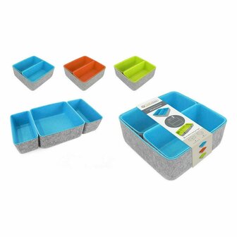 Mandenset Confortime 3 Onderdelen Vilt (3 Onderdelen) (6 Stuks) 3