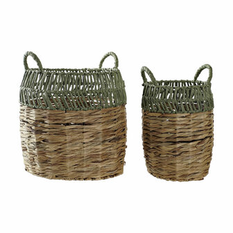 Mandenset DKD Home Decor Rotan (33 x 33 x 40 cm) 1