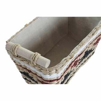 Mandenset DKD Home Decor Polyester Koloniaal Vezel (39 x 27 x 24 cm) 2