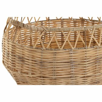 Mandenset DKD Home Decor Natuurlijk Metaal Polyethyleen 38 x 38 x 34 cm 38 x 38 x 27 cm 3 Onderdelen 2