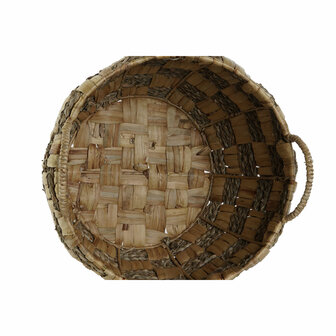 Mandenset Home ESPRIT Natuurlijk Zeegras Natuurlijke Vezel Boho 43 x 43 x 39 cm (2 Onderdelen) 4