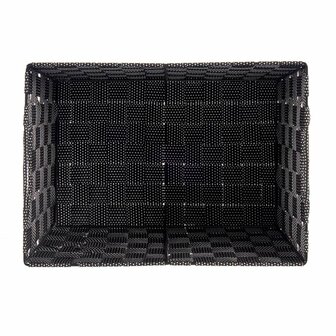 Mand Zwart Stof 25 x 20 x 35 cm (12 Stuks) 3