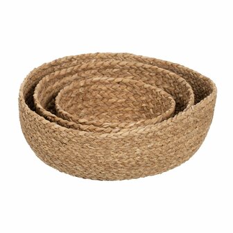 Decoratieve Mand Natuurlijke Vezel 34 x 34 x 11 cm (3 Stuks) 2