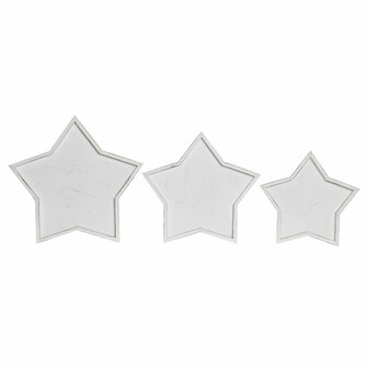 Tafeldecoratie DKD Home Decor 57 x 54 x 3 cm Wit Shabby Chic Decap&eacute; (3 Onderdelen) 1