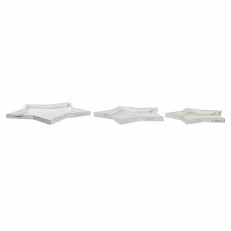 Tafeldecoratie DKD Home Decor 57 x 54 x 3 cm Wit Shabby Chic Decap&eacute; (3 Onderdelen) 3