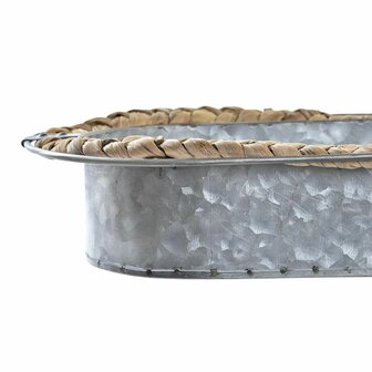 Tafeldecoratie DKD Home Decor Grijs Bruin Ijzer Vezel (51 x 26 x 7 cm) 2