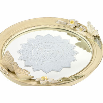 Tafeldecoratie DKD Home Decor 24 x 22,6 x 18 cm Beige Vlinders 2