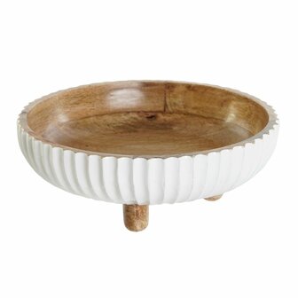 Tafeldecoratie DKD Home Decor Wit Donkerbruin 25 x 25 x 9 cm 1