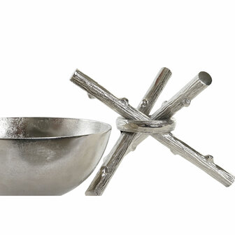 Tafeldecoratie Home ESPRIT Zilverkleurig Aluminium Modern 30 x 30 x 28 cm 3