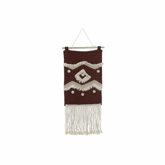Wanddecoratie DKD Home Decor Rood Natuurlijk Boho 45 x 2 x 115 cm 1