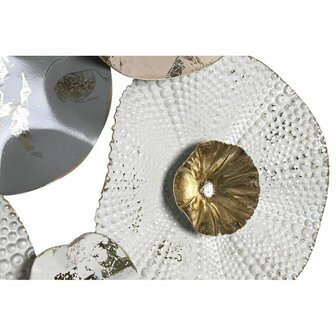 Wanddecoratie DKD Home Decor Grijs Metaal Wit (80 x 7 x 80 cm) 2