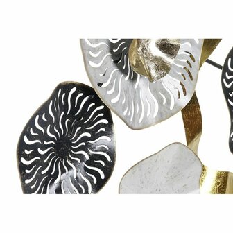 Wanddecoratie DKD Home Decor Wit Zwart Multicolour Gouden Wit/Zwart Abstract 30 x 40 cm 121,3 x 5,7 x 57 cm 2