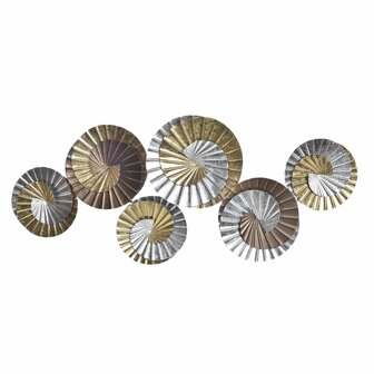 Wanddecoratie DKD Home Decor Metaal Multicolour Orientaals Spiralen (104 x 4,5 x 43 cm) 1
