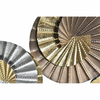 Wanddecoratie DKD Home Decor Metaal Multicolour Orientaals Spiralen (104 x 4,5 x 43 cm) 2