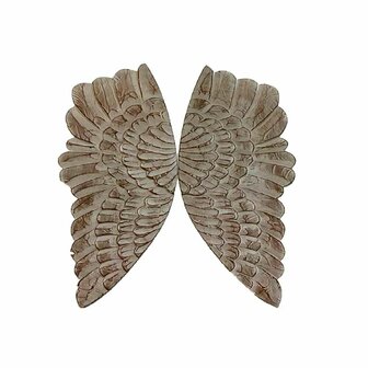 Wanddecoratie DKD Home Decor MDF Vleugels (60 x 4 x 90 cm) 1