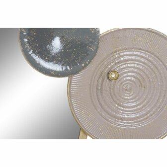 Wanddecoratie DKD Home Decor Spiegel Grijs Gouden Metaal Terra cotta Modern Cirkels (96,5 x 7 x 59 cm) 3