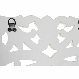 Wanddecoratie DKD Home Decor Spiegel Wit Hout MDF (90 x 1,5 x 90 cm) 2