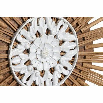 Wanddecoratie DKD Home Decor Wit Bruin Natuurlijk Stads 70 x 1.5 x 70 cm 70 x 1,5 x 70 cm 73 x 1,5 x 73 cm 3