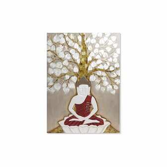 Wanddecoratie DKD Home Decor Beige Gouden 70 x 4 x 100 cm 1