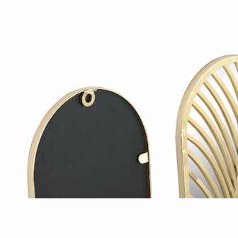 Wanddecoratie Home ESPRIT Gouden Blad van een plant 72 x 1,5 x 68 cm 2