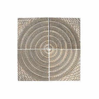 Wanddecoratie Home ESPRIT Gouden Modern 80 x 3,5 x 80 cm (4 Onderdelen) 1