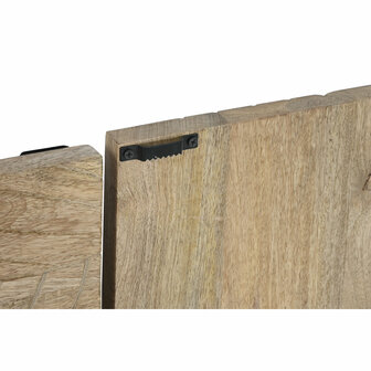 Wanddecoratie Home ESPRIT Natuurlijk Modern Blad van een plant 90 x 3 x 90 cm (9 Onderdelen) 3