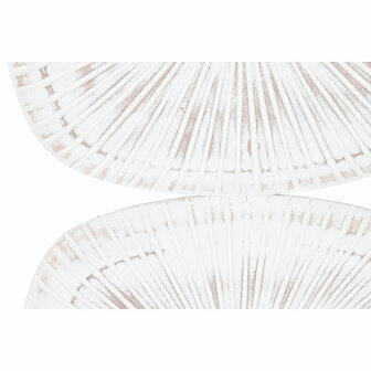 Wanddecoratie Home ESPRIT Wit Modern Verouderde afwerking 89 x 2,5 x 89 cm 3